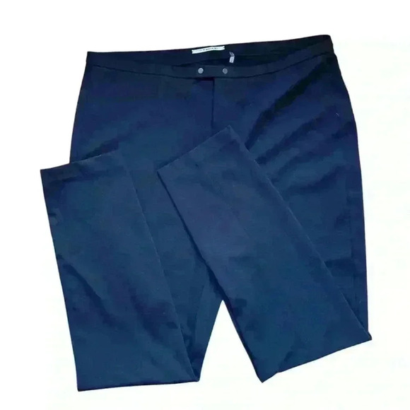 NWT T Tahari Black Slim Tori Pants Sz L - Picture 2 of 6